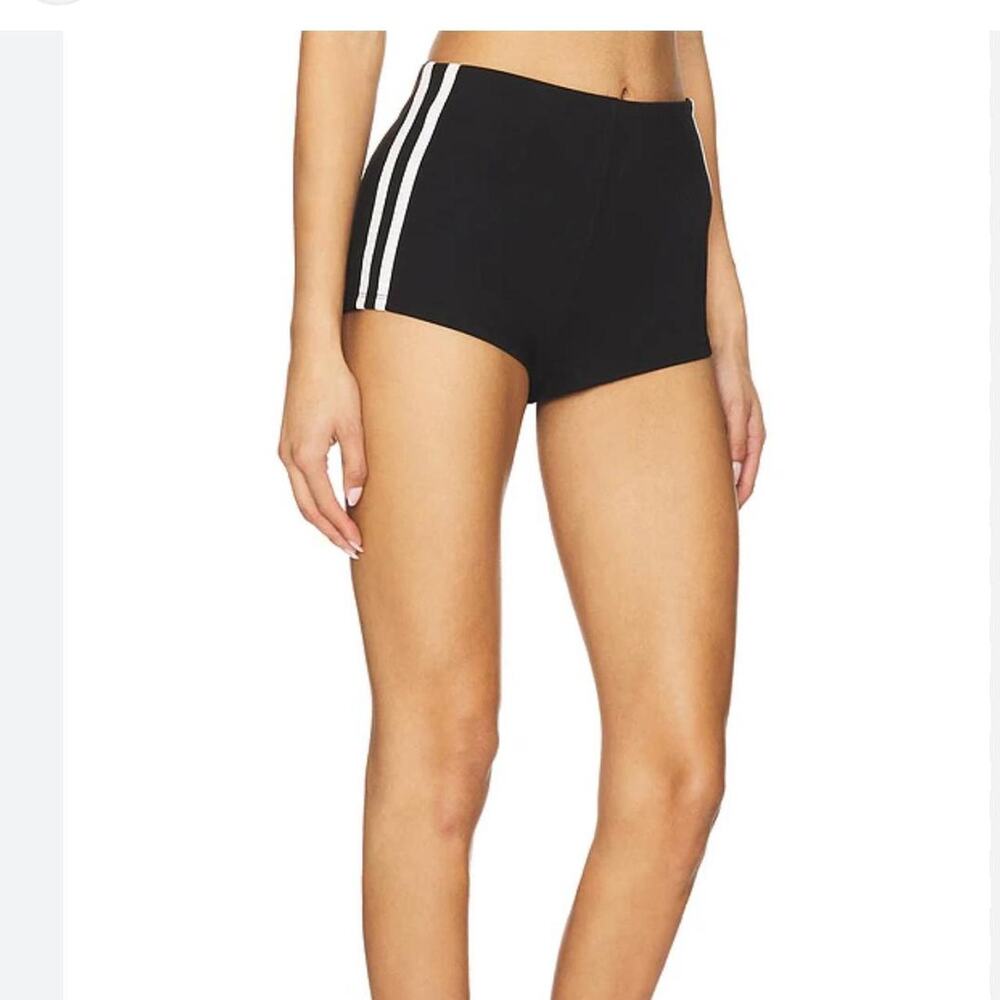 Superdown black high waisted shorts